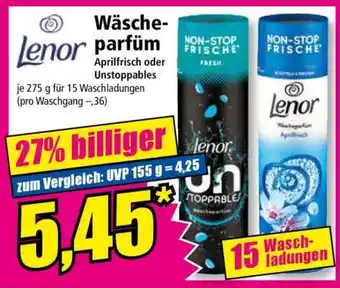 Norma Lenor Wäscheparfüm Aprilfrisch oder Unstoppables Angebot