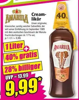 Norma Amarula Creamlikör Angebot