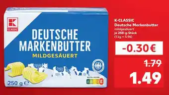 Kaufland K-CLASSIC Deutsche Markenbutter Angebot
