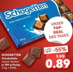 Kaufland SCHOGETTEN Schokolade versch. Sorten je 100-g-Packg Angebot
