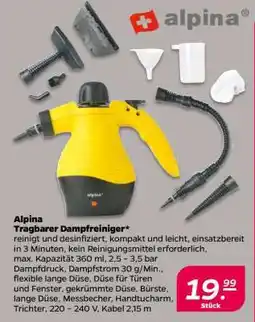 NETTO Alpina Tragbarer Dampfreiniger Angebot
