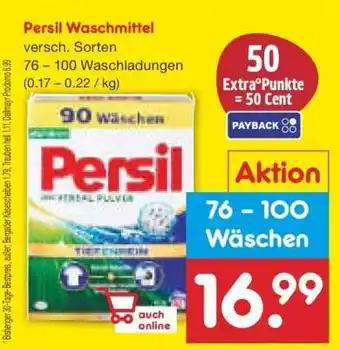 Netto Marken-Discount PERSIL Waschmittel Angebot