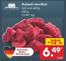 Netto Marken-Discount Gulasch vom Rind Angebot