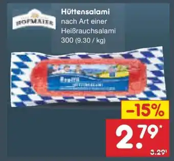 Netto Marken-Discount Hüttensalami Angebot