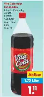 Netto Marken-Discount Vita Cola oder Limonaden Angebot