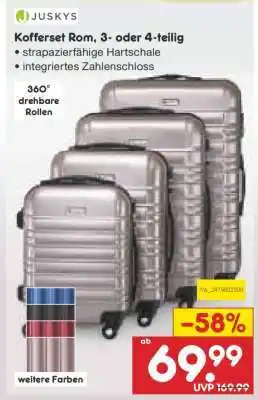 Netto Marken-Discount Kofferset Rom, 3- oder 4-teilig Angebot