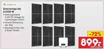 Netto Marken-Discount Solaranlage Set 3.000 W Angebot