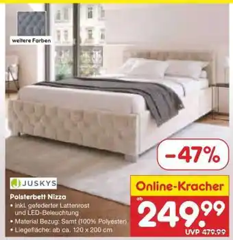Netto Marken-Discount Polsterbett Nizza Angebot