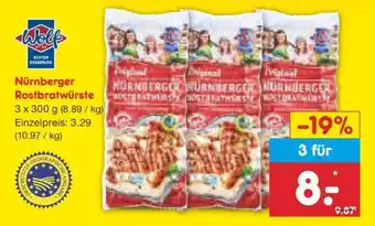 Netto Marken-Discount Nürnberger Rostbratwürste Angebot