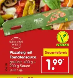 Netto Marken-Discount Pizzateig mit Tomatensauce Angebot