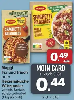 Famila Nord West Maggi Fix und frisch oder Herzensküche Würzpaste Angebot