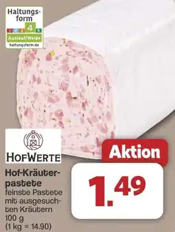 Famila Nord West HOFWERTE Hof-Kräuterpastete Angebot