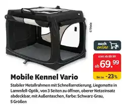 Das Futterhaus Mobile Kennel Vario Angebot