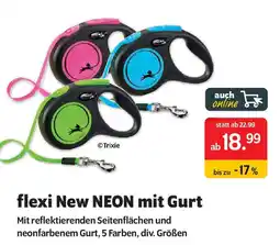 Das Futterhaus flexi New NEON mit Gurt Angebot