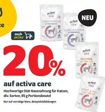 Das Futterhaus auf activa care Hochwertige Angebot
