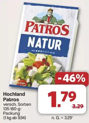 Famila Nord West Hochland Patros Angebot