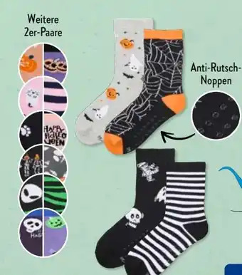 Aldi Süd Lily & Dan Kinder Anti-Rutsch-Socken 2 Paar Angebot