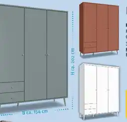 Trends Möbel Kleiderschrank Harlison Angebot
