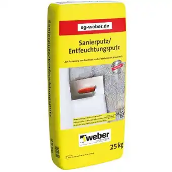 toom Baumarkt Saint-Gobain Weber Sanierputz und Entfeuchtungsputz Angebot