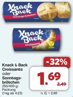 Famila Nord West Knack & Back Croissants oder Sonntagsbrötchen Angebot