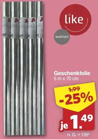 Famila Nord West Geschenkfolie Angebot