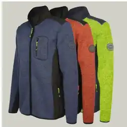 AWG Mode Worker Herren Strickfleece Blouson Angebot