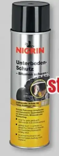 B1 Discount Baumarkt Nigrin Unterbodenschutz Spray Angebot