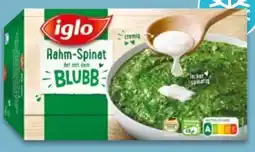 NETTO Iglo Rahm-Spinat mit dem Blubb Angebot