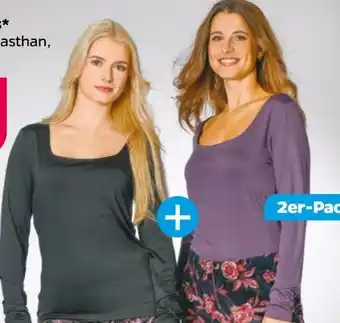 NETTO Damen Langarmshirts 2er-Pack Angebot