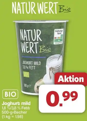 Famila Nord West NATUR WERT Bio Joghurt mild Angebot