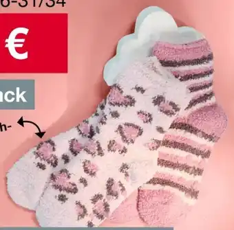 Woolworth Kinder Flauschsocken 2er Pack Angebot