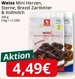 Famila Nord West Weiss Mini Herzen, Sterne, Brezel Zartbitter & Vollmilch Angebot