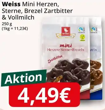 Famila Nord West Weiss Mini Herzen, Sterne, Brezel Zartbitter & Vollmilch Angebot