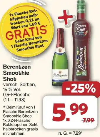 Famila Nord West Berentzen Smoothie Shot Angebot