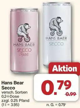 Famila Nord West Hans Bear Secco Angebot