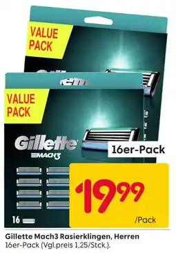 Rusta Gillette mach3 rasierklingen, herren Angebot