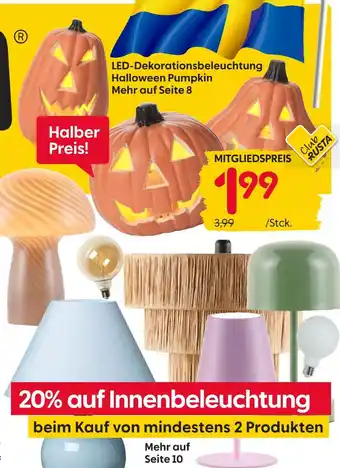 Rusta Led-dekorationsbeleuchtung halloween pumpkin Angebot