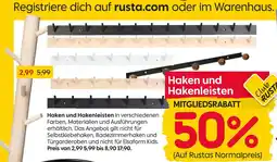 Rusta Haken und hakenleisten Angebot
