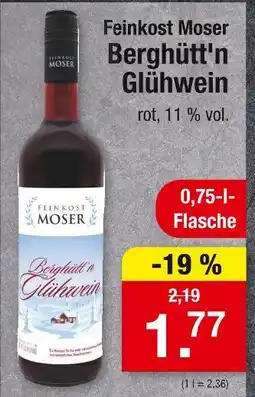 Zimmermann Feinkost moser berghütt'n glühwein Angebot