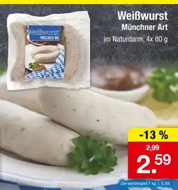 Zimmermann Weißwurst münchner art Angebot