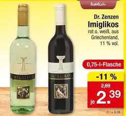 Zimmermann Dr. zenzen imiglikos weißwein Angebot