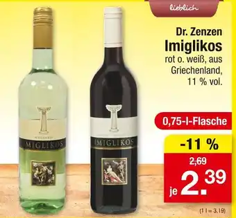 Zimmermann Dr. zenzen imiglikos weißwein Angebot