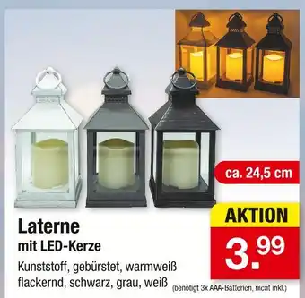 Zimmermann Laterne mit led-kerze Angebot