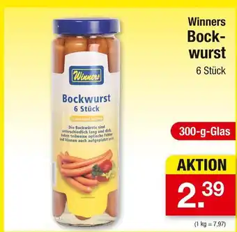 Zimmermann Winners bockwurst Angebot