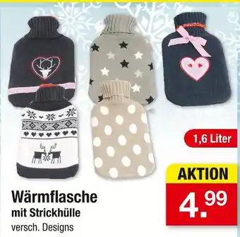 Zimmermann Wärmflasche mit strickhülle Angebot