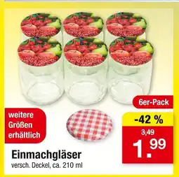 Zimmermann Einmachgläser Angebot