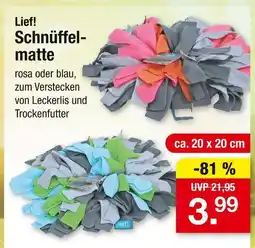 Zimmermann Lief! schnüffelmatte rosa Angebot
