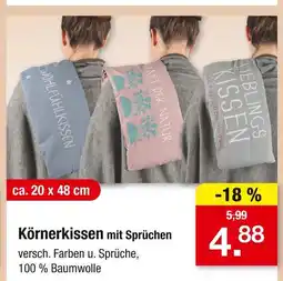Zimmermann Körnerkissen Angebot