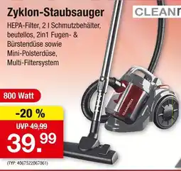 Zimmermann Cleanmaxx zyklon-staubsauger Angebot