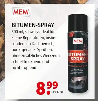 bauSpezi Mem bitumen-spray Angebot